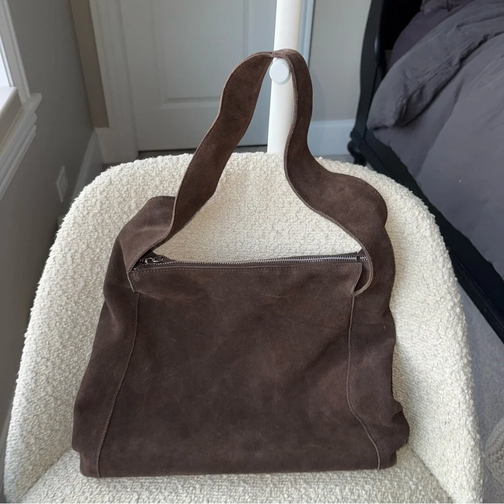 Mango 100% Suede Shopper Bag - Picture 4 of 8